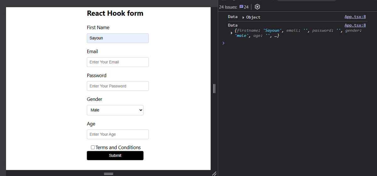 DriftNBlde's tweet image. Day 7: Touched frontend
- Forms before: onChange everywhere, 200 lines of boilerplate 😩
-Forms now: react-hook-form + zod = chef’s kiss ✨
-Thank you #reacthookform + #Zod for saving my sanity. Never touching raw form handling again.
#buildinpublic #100DaysOfCode #react
