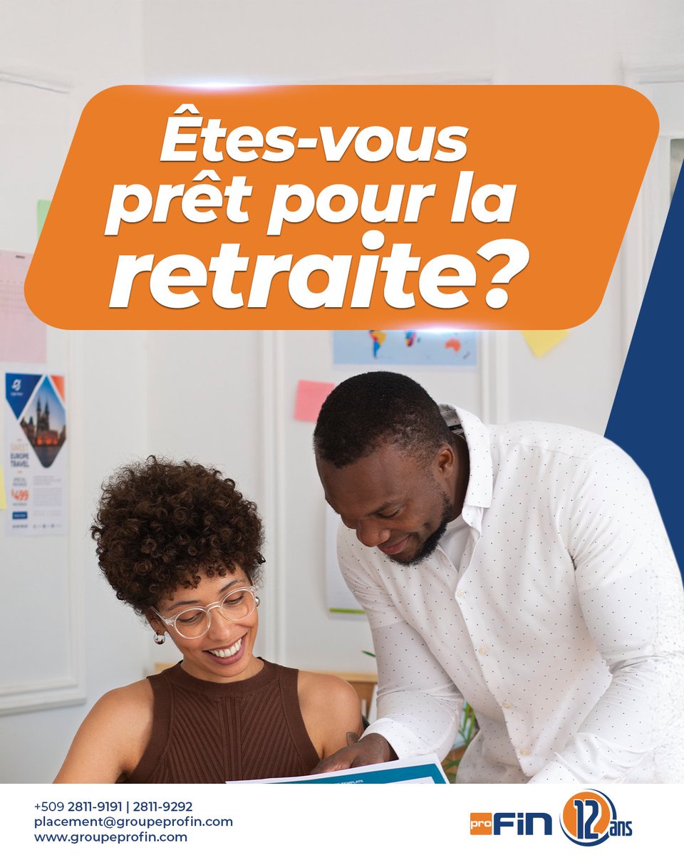 GroupeProFin's tweet image. Ce mois-ci, nous avons exploré ensemble ce que signifie vraiment bien préparer sa retraite: des outils financiers, en passant par l’importance de commencer tôt... vous avez maintenant les clés pour poser les bonnes bases.
Vous sentez-vous prêt(e) ? 🤔🤔 Contactez l’un de nos…