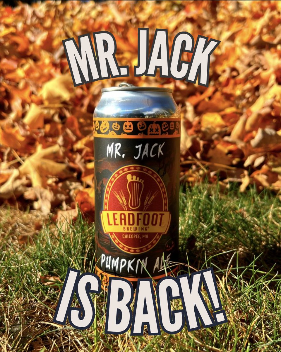 You read that right. 🎃 Come enjoy Mr. Jack on tap this weekend!