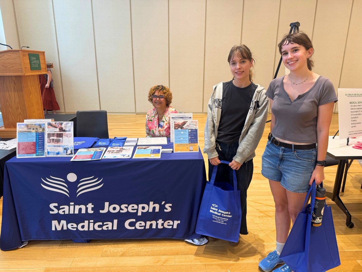 We had a great time at the Fall Orientation Fair at Sarah Lawrence College!

We met students and shared info. about the medical services available at Saint Joseph’s Medical Center, Saint Joseph's Medical Practice, PC, and St. Vincent's Hospital Westchester. #HereForYou