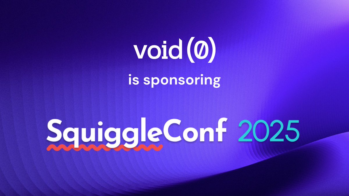 voidzerodev's tweet image. VoidZero x SquiggleConf: Win a ticket!

VoidZero is a proud sponsor of this year&apos;s @SquiggleConf on September 18th and 19th in Boston.

We&apos;ve got an extra ticket for the event and want to give it away to one of you so you can join us there!

🍀 How to enter our raffle

❤️ Like…