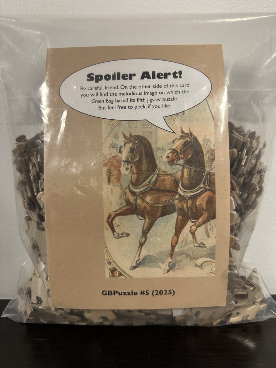 adam_hanson1's tweet image. A puzzling little surprise in today’s mail from our friends at The Green Bag. Should I heed their warning or take a peek? @GB2d