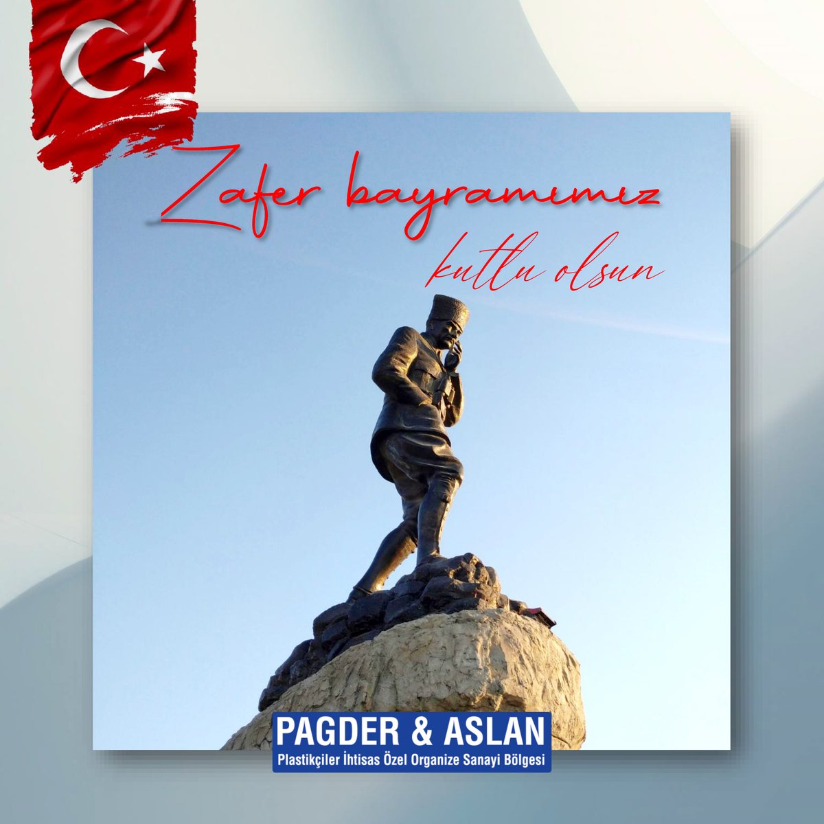 🇹🇷 30 Ağustos Zafer Bayramı’mız kutlu olsun!

Büyük Zafer’in 103. yılında başta Gazi Mustafa Kemal Atatürk olmak üzere tüm kahramanlarımızı minnetle ve saygıyla anıyoruz.