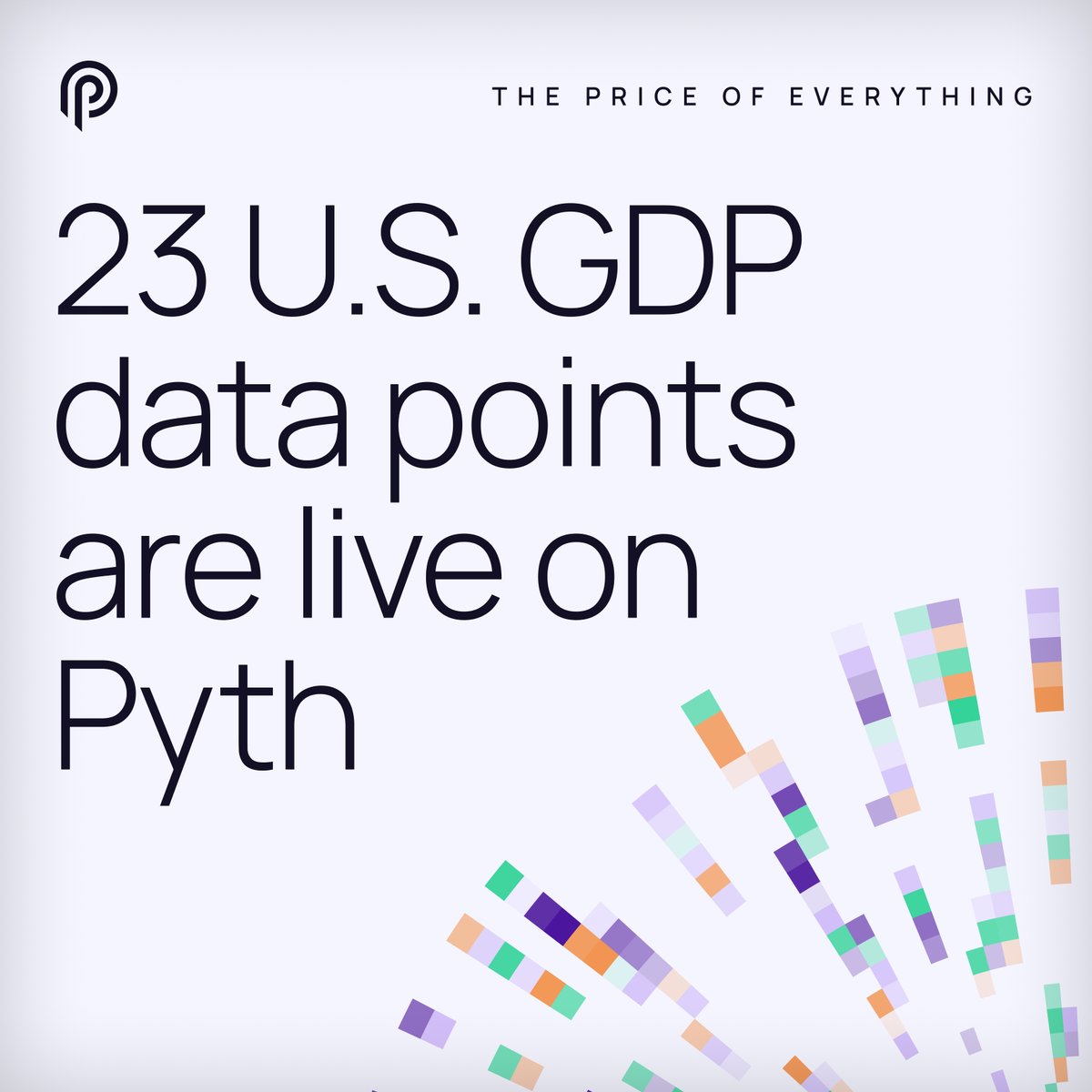 Pyth Network 🔮 (@pythnetwork) on Twitter photo 23 U.S. GDP data points. 100+ chains. 600+ applications.
Pyth is just getting started on its continued work with <a href="/CommerceGov/">U.S. Commerce Dept.</a>.
Bringing the price of everything, everywhere 🌐 23 U.S. GDP data points. 100+ chains. 600+ applications.
Pyth is just getting started on its continued work with <a href="/CommerceGov/">U.S. Commerce Dept.</a>.
Bringing the price of everything, everywhere 🌐
