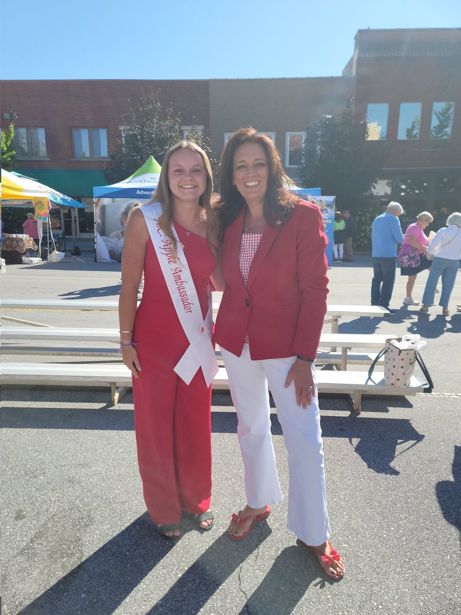 Our newly crowned Apple Ambassador, Ryah McDonald, a rising senior at East Henderson High School and a proud product of my alma mater. 
Ryah will represent Henderson County and our hardworking apple growers throughout the festival and at events across the state this year