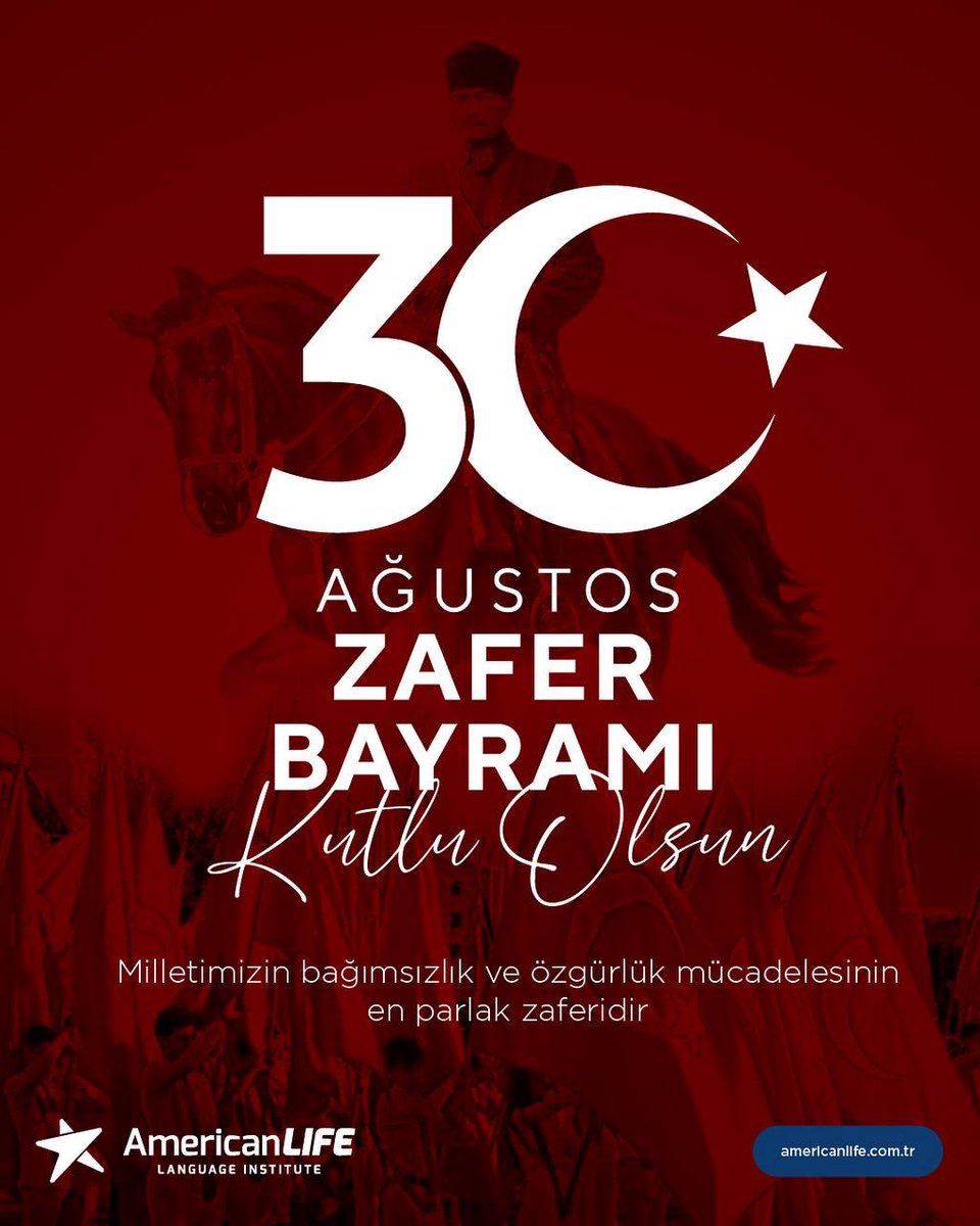 🇹🇷 30 Ağustos Zafer Bayramı Kutlu Olsun!
Milletimizin bağımsızlık ve özgürlük yolunda verdiği mücadelenin en parlak zaferini gururla kutluyoruz