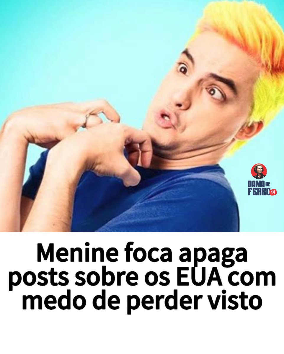 Após sair do casulo e transmutar-se em borboleta do estamento, menine foca, convicto de seus discursos como prego na areia, tem feito desaparecer seus posts com críticas aos EUA e a Donald Trump.

Nosso digital emburrencer teria adotado a estratégia após a divulgação de novas