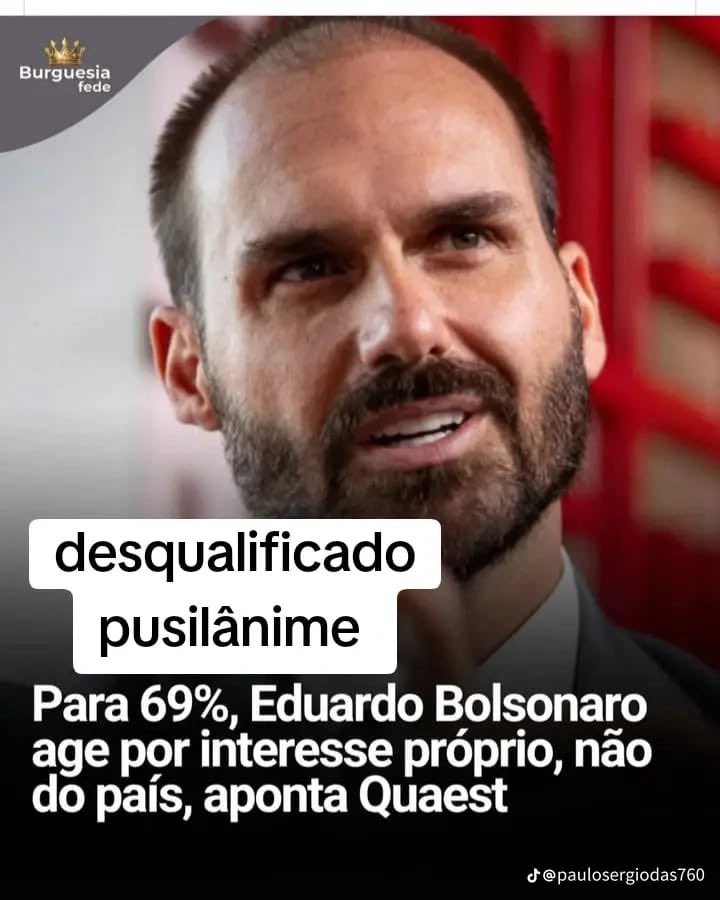 A tag tá subindo de novo pessoal! 
Vamos lá! Comente! 
EDUARDO BOLSONARO CASSADO JÁ 
HUGO MOTTA PRIORIZE O POVO