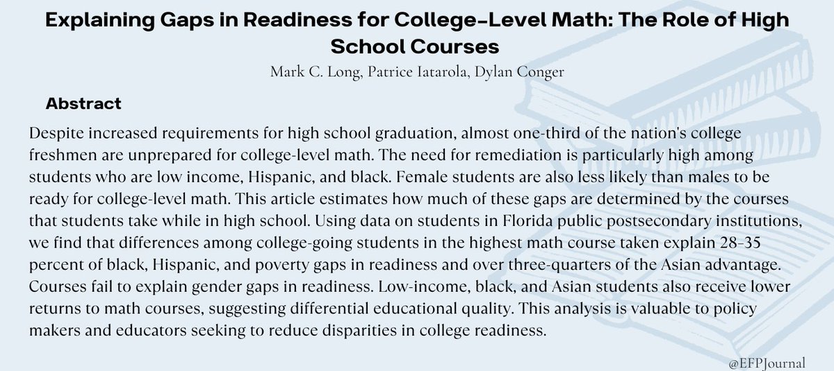 Education Finance & Policy tweet media
