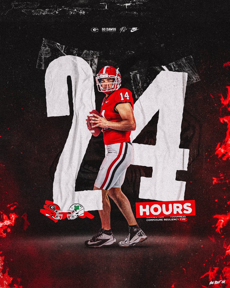 GeorgiaFootball's tweet image. 𝟐𝟒 𝑯𝒐𝒖𝒓𝒔 ⏳

#GoDawgs