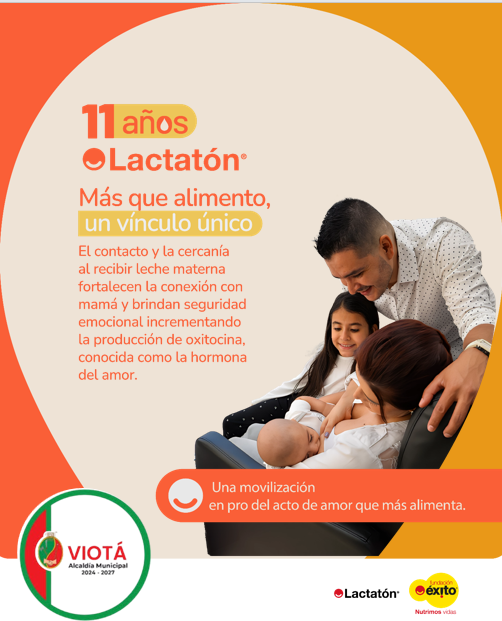 AlcaldiadeViota's tweet photo. Lactar también protege a las madres.
La lactancia prolongada reduce el riesgo de padecer algunos tipos de cáncer de mama.
#Lactatón #conlasgoticasnutrimosvidas @Fundacion_Exito https://t.co/ZF5NF7pSaF