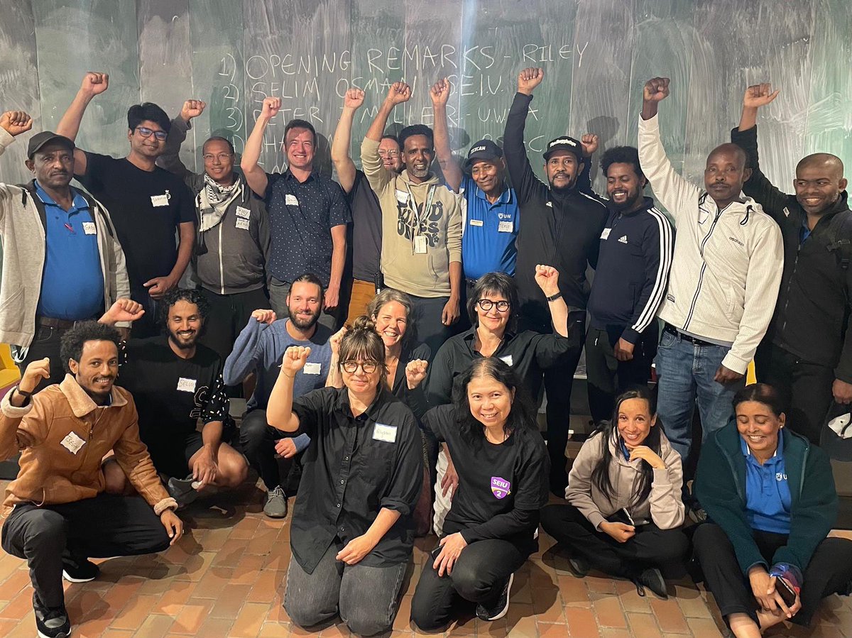 UNION STRONG at the The University of Winnipeg! 🔥💪 Last night unions from across campus met with recently unionized janitors to send a clear message: *the janitors at our university deserve respect!!*

Let’s make our campus a place where ALL work is valued.