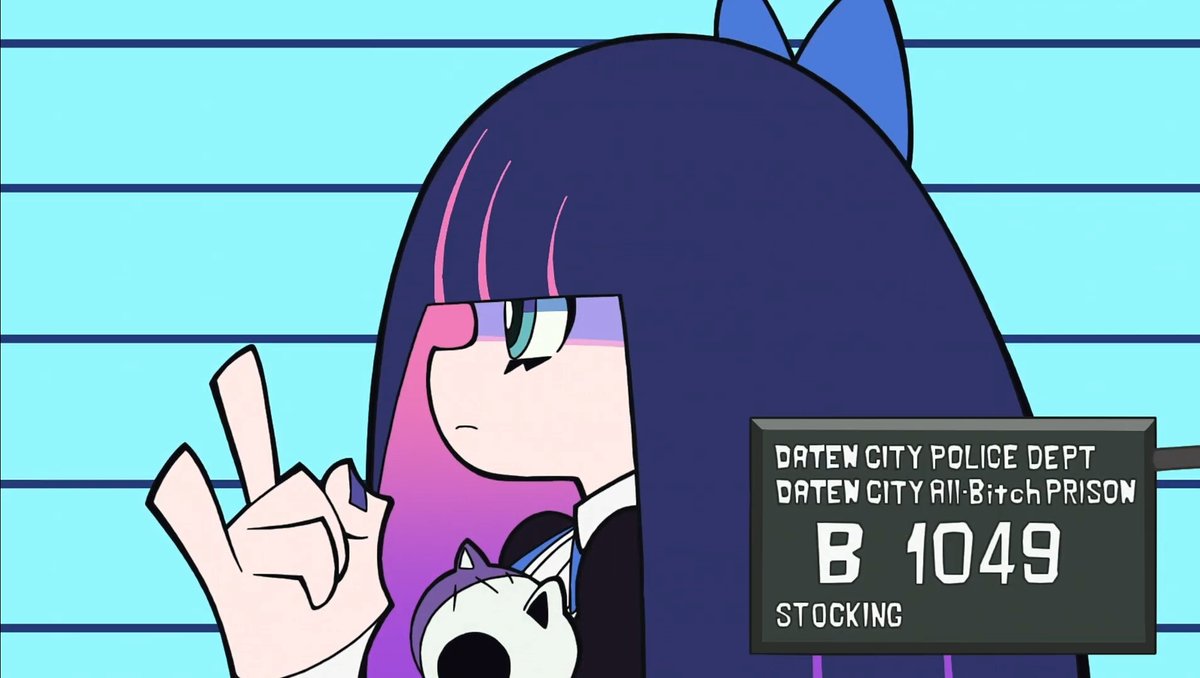 Stocking's criminal record:

• Animal abuse
• Extortion
• Red light violation
• Battery 
• Frame-up
• Hit and run
• Murder
• Vandalism