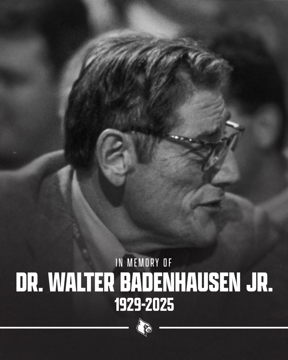 We are saddened by the passing of Dr. Badenhausen, a true Louisville legend and longtime friend of Louisville Athletics. 

His impact on generations of student-athletes and our community will never be forgotten.

Our thoughts are with his family and all who were touched by his