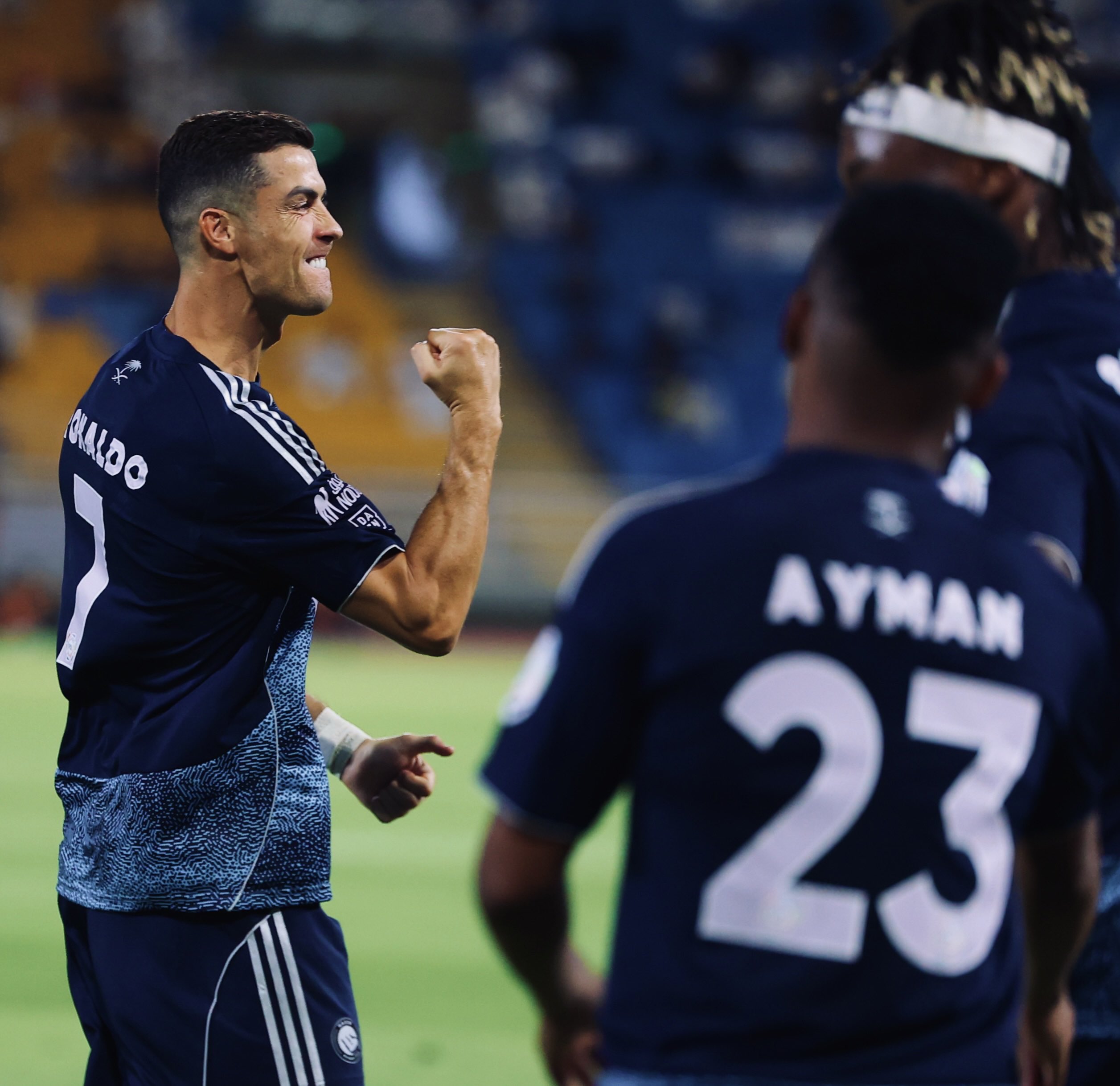 احتفال رونالدو بهدفه (إكس)