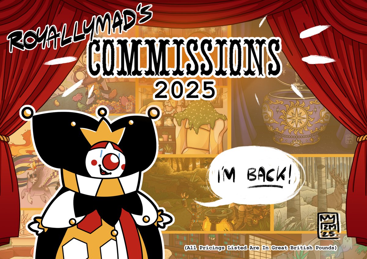 🌟 ATTENTION STREAMERS, VTUBERS, AND NERDS 🌟  

Hello! My commissions are officially OPEN for the first time in a good few years!  

🧵 The following thread has prices and examples of my work! (1/3)  

#commission #streamer #vtuber #pngtuber #youtube