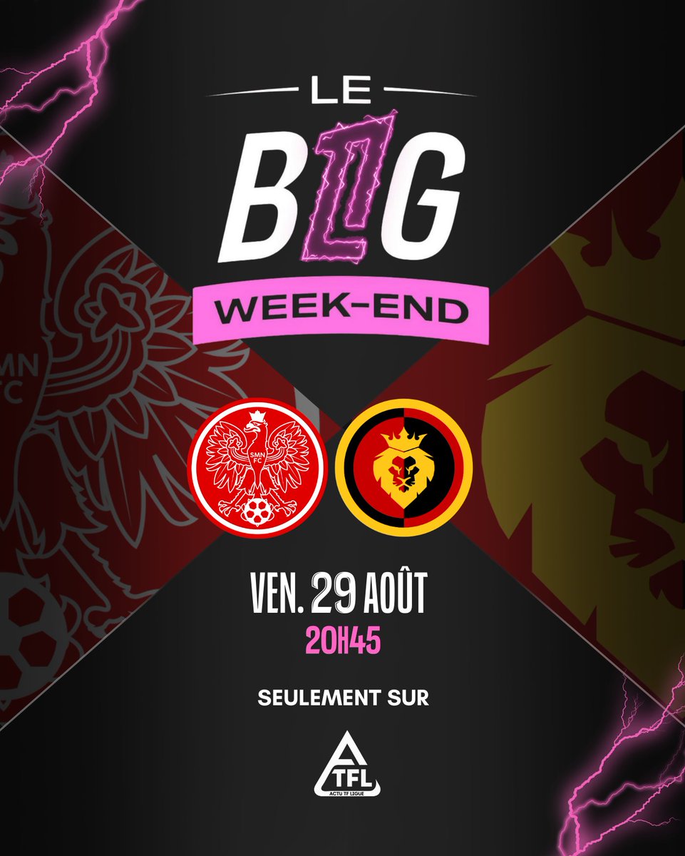 ActuTF_Ligue's tweet photo. ⚡ BIG MATCH : SMN FC – Neylo FC, duel au sommet en TF Ligue 2

Ce week-end, la TF Ligue 2 s’offre un choc alléchant avec le face-à-face entre le SMN FC et le Neylo FC. Deux équipes ambitieuses qui visent la montée et qui auront l’occasion d’envoyer un signal fort à leurs concurrents directs.

---

🔥 Contexte du duel

Le SMN FC, auteur d’une démonstration offensive lors de la première journée (6-2 face à Vubina), a ensuite connu un coup d’arrêt contre DeerSport (2-3). Ce match contre Neylo sera l’occasion de rebondir et de montrer que l’équipe reste un candidat solide à la montée.

De son côté, le Neylo FC a connu un démarrage contrasté : défait par DeerSport lors de la première journée, le club s’est parfaitement relancé en allant chercher une victoire importante sur la pelouse du Lokomotiv Cestas (2-1). Ce déplacement chez le SMN est donc une nouvelle étape cruciale pour confirmer sa dynamique.

---

⚔️ Une affiche entre deux prétendants

Au-delà des trois points, ce BIG MATCH met en opposition deux clubs qui veulent s’installer durablement dans le haut du classement.

SMN FC veut retrouver le chemin de la victoire après un revers frustrant.

Neylo FC, revigoré, espère frapper un grand coup face à un concurrent direct.

L’enjeu est clair : prendre l’ascendant dans une TF Ligue 2 où la course à la montée s’annonce plus disputée que jamais.

---

📌 Les clés du match

L’efficacité offensive du SMN FC, capable de marquer beaucoup de buts mais encore trop friable défensivement.

La solidité et le réalisme du Neylo FC, qui a su rebondir immédiatement après sa défaite inaugurale.

Le duel tactique entre deux équipes qui se connaissent bien et ne lâchent jamais rien.

---

👉 Rendez-vous ce week-end pour suivre un affrontement qui pourrait déjà peser lourd dans la course à la montée : SMN FC – Neylo FC, le BIG MATCH de la 3ème journée en TF Ligue 2.