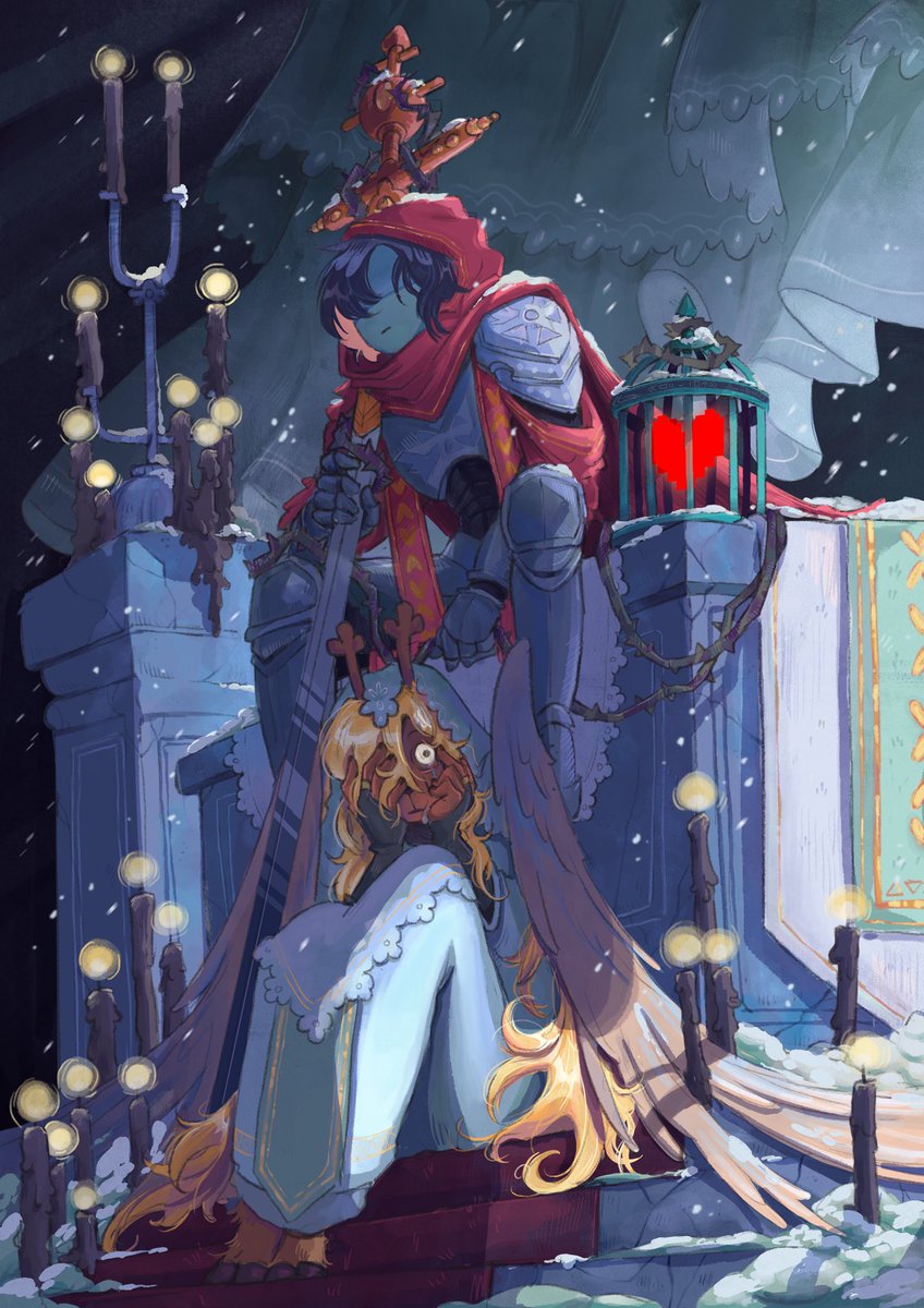 And had to do another one, I am really happy with this one, it has been a while since I really did a full piece😁
#deltarune #deltarunefanart #deltarunechapter2 #kris #noell #fanart #artwork #digital #digitaldrawing #illustration #procreate #snowgrave