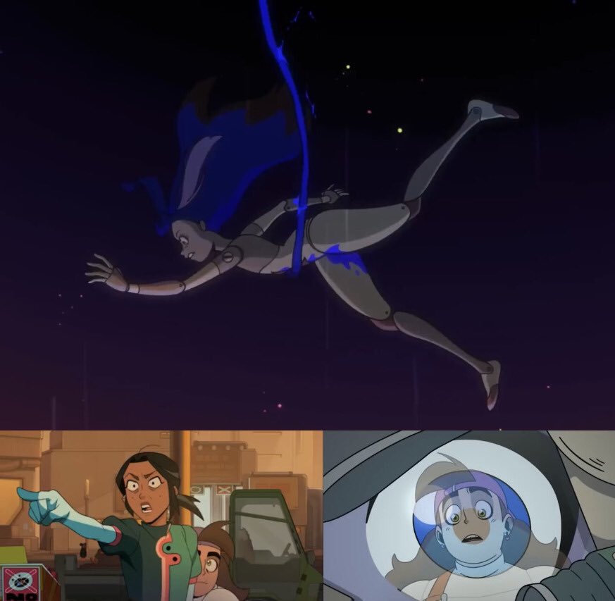If I have to guess the princess escape but fallen from sky and just ended up landing in a trash boat. That’s when those two found her. #KnightsofGuinevere