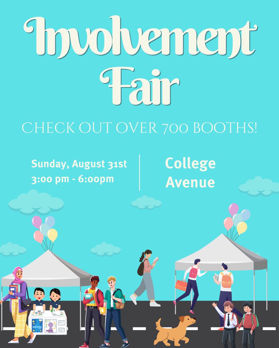 It's almost time for the Involvement Fair!

Visit sca.rutgers.edu/campus-involve… to take a look at the map and mark down the areas you're most looking forward to exploring.

Happy getting involved!