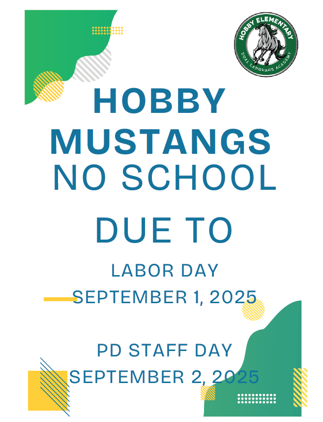 W.P. Hobby Elementary School (@hobby_mustangs) on Twitter photo 