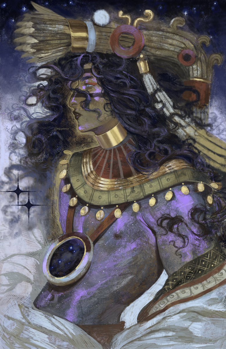 Tezcatlipoca and Xochiquetzal, Mexica gods (not Aztecs) prints available in my INPRNT. ¡¡¡VIVAN LOS NOVIOS !!!🥳🥳🥳🥳