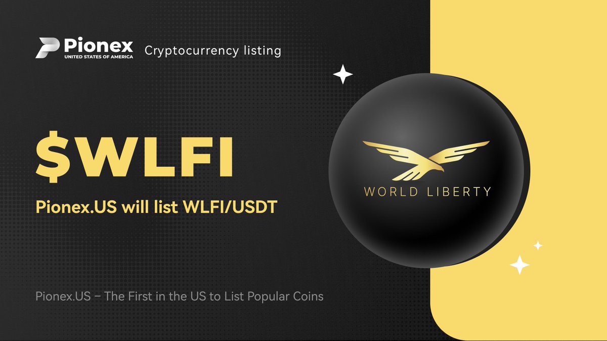 📢 $WLFI is coming to https://t.co/h3jidk0e7E🇺🇸 on Sep 1st, 2025 🔥 Stay  tuned for the WLFI/USDT listing and be ready to trade on Pionex with  trading bots 24/7 🤖 #WLFI #Crypto #Pionex
