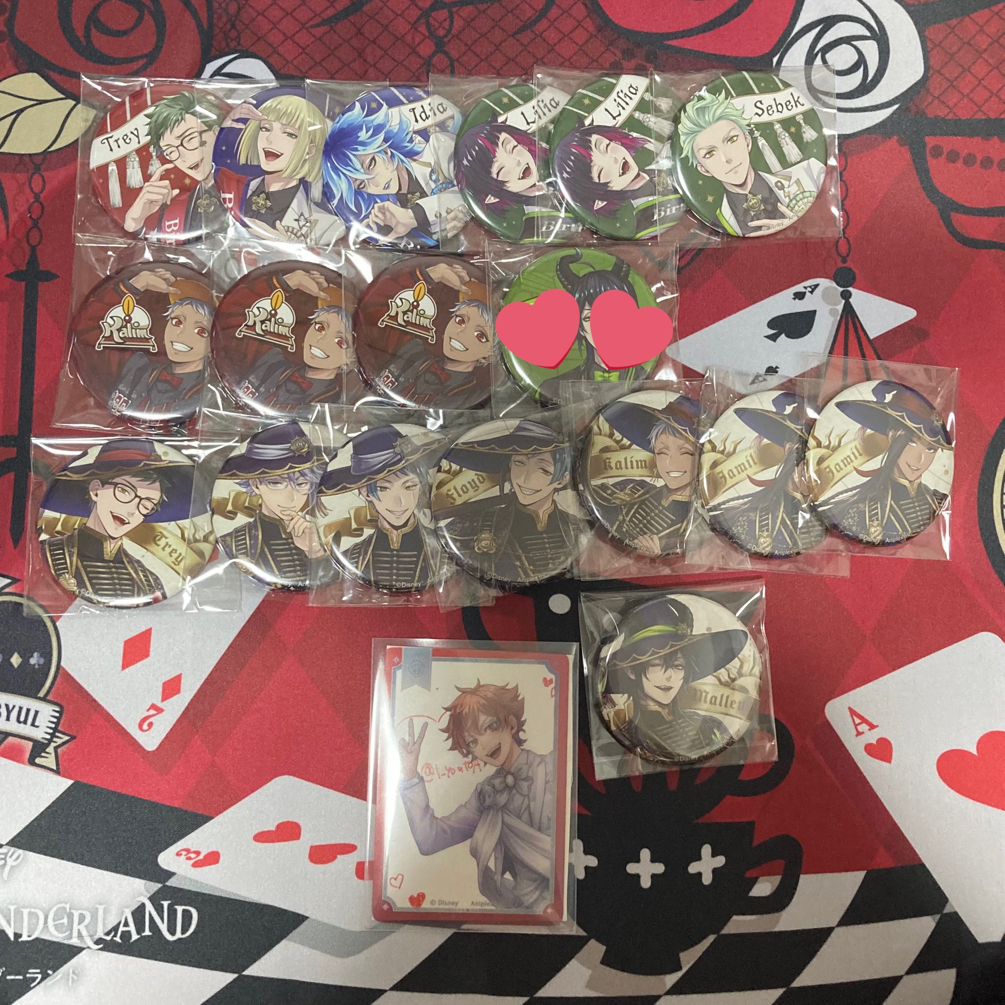 ツイステ　ポップアップ　ブレイジングジュエル　缶バッジ　マレウス 4点 ツイステ 5周年 ポップアップ マレウス 缶バッジ ブレイジング