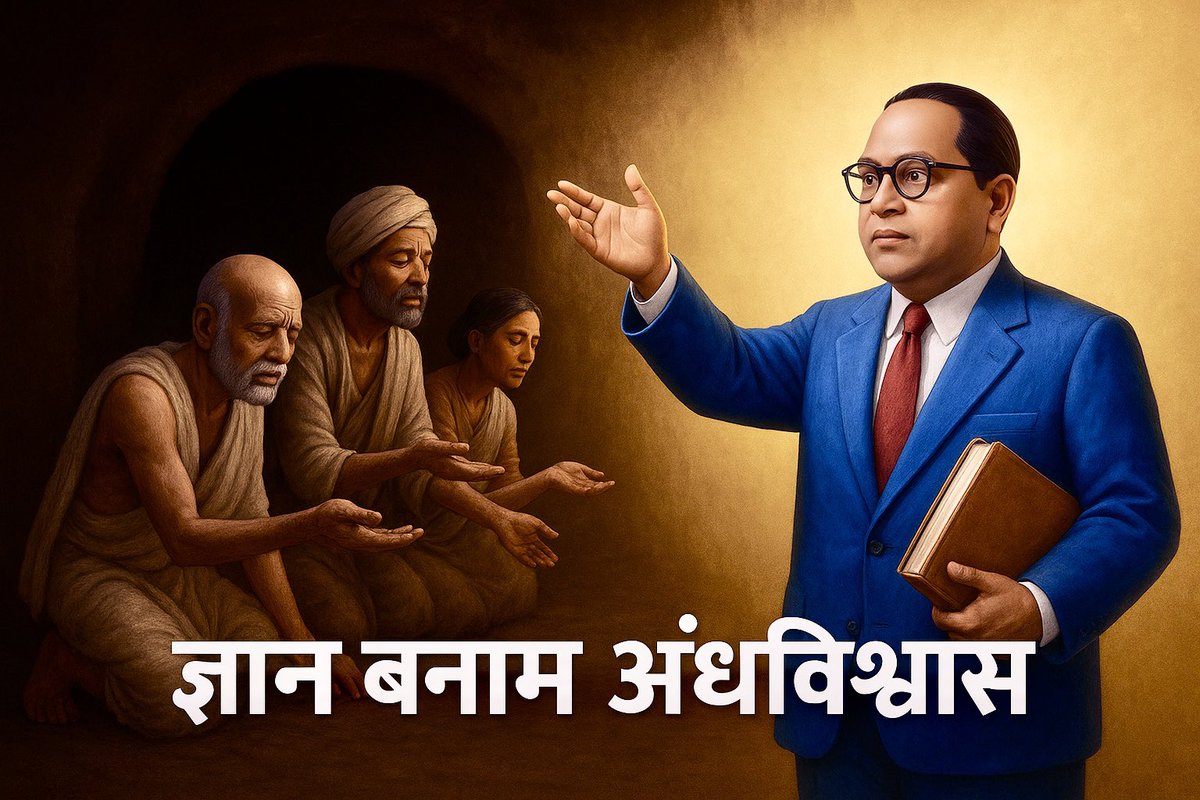 मनुष्य का पतन वहीं से शुरू होता है 
जब वह तर्क और विज्ञान को 
छोड़कर चमत्कारों और 
अंधविश्वासों पर विश्वास 
करने लगता है।

👉 डाक्टर भीमराव अंबेडकर 

जयभीम जय विज्ञान 🙏