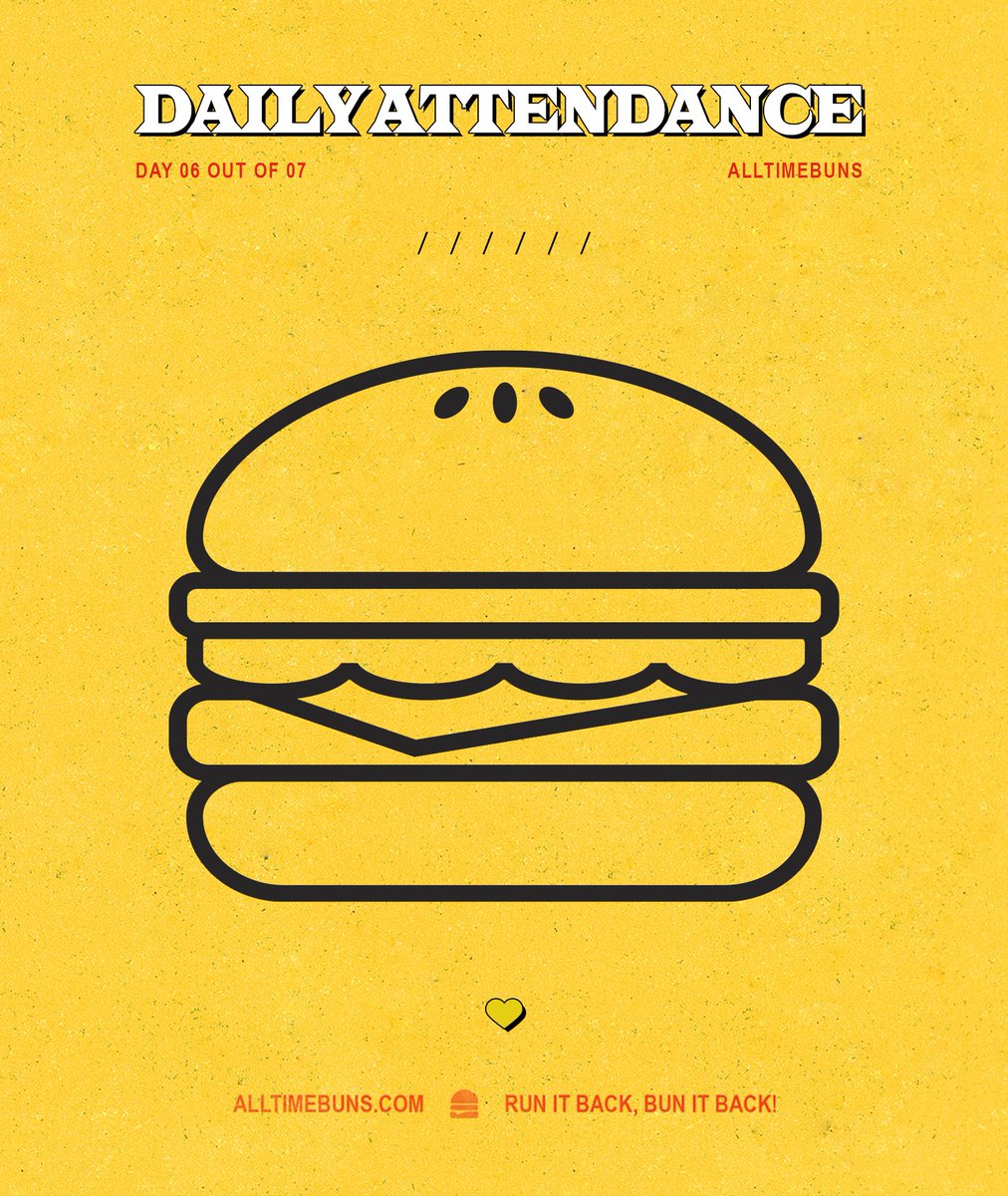 DAILY ATTENDANCE——DAY 06. 

“What burger should we make today?” Today, you’re going to color your own burger for your customer! You are free to color it as minimalist or as funky as you please!

Make sure to fill your attendance until 22.00 PM WIB! Have a good day, Chefs! 🧑‍🍳
