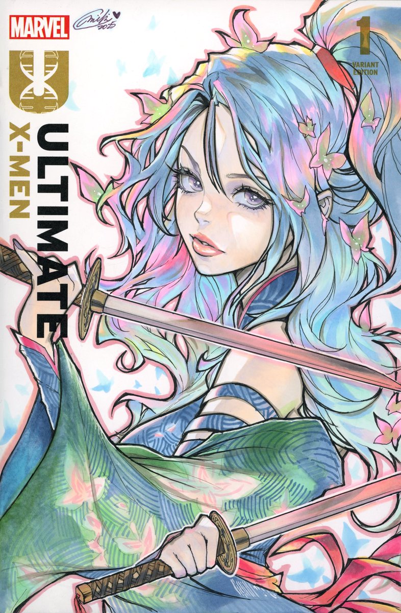 mikiokazakiart's tweet image. Geisha Psylocke sketch cover🦋