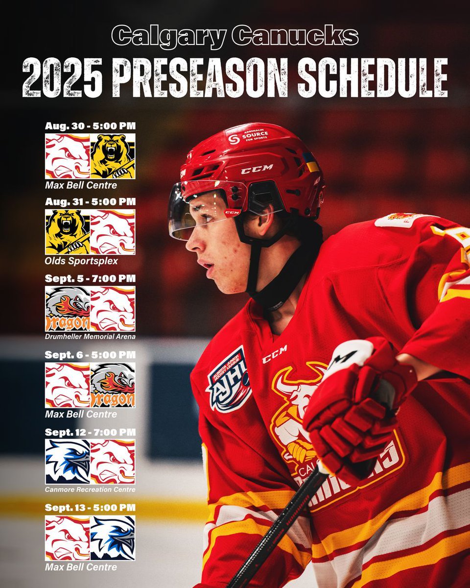 Calgary Canucks (@calgary_canucks) on Twitter photo Preseason Hockey Incoming! Preseason Hockey Incoming!