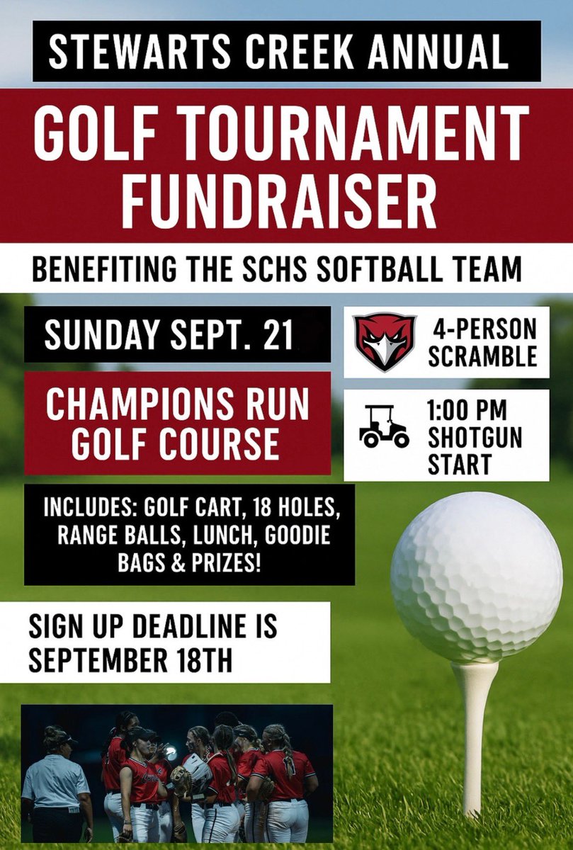 redhawkssball's tweet photo. 🚨Come Support 
SCHS Softball Team13❤️🖤 https://t.co/k0Wxj8Pw4L