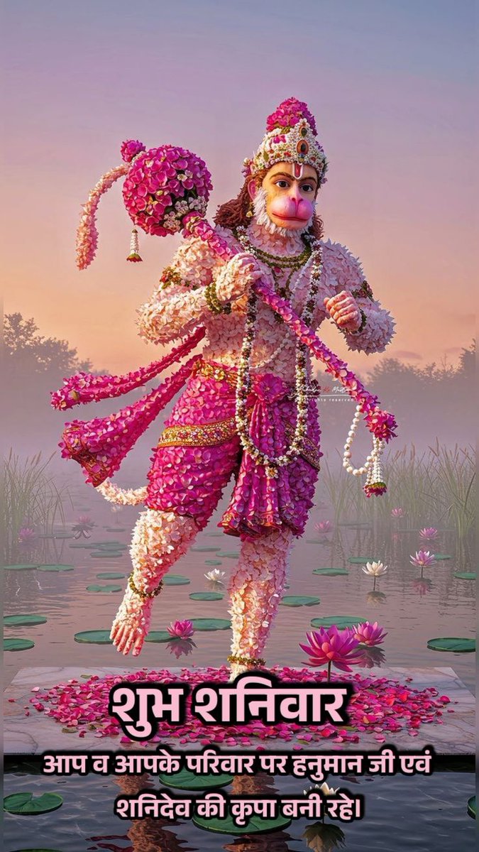 ⛳🥀🍀!!  #जय_श्री_राम  !!🍀🥀⛳
#ॐ_हं_हनुमंते_नमः 👏 #ॐ_शनिश्चराय"नमः 
                 !! #शुभ_शनिवार !!
#नीलांचलद्युतिं देवं #रत्नसाराभम् धीमतम्।
#सर्वपापहरं देवं #शनैश्चरं #नमाम्यहम्॥🚩
#जय_श्री_हनुमान 👏#जय_श्री_शनिदेव🙏✍️