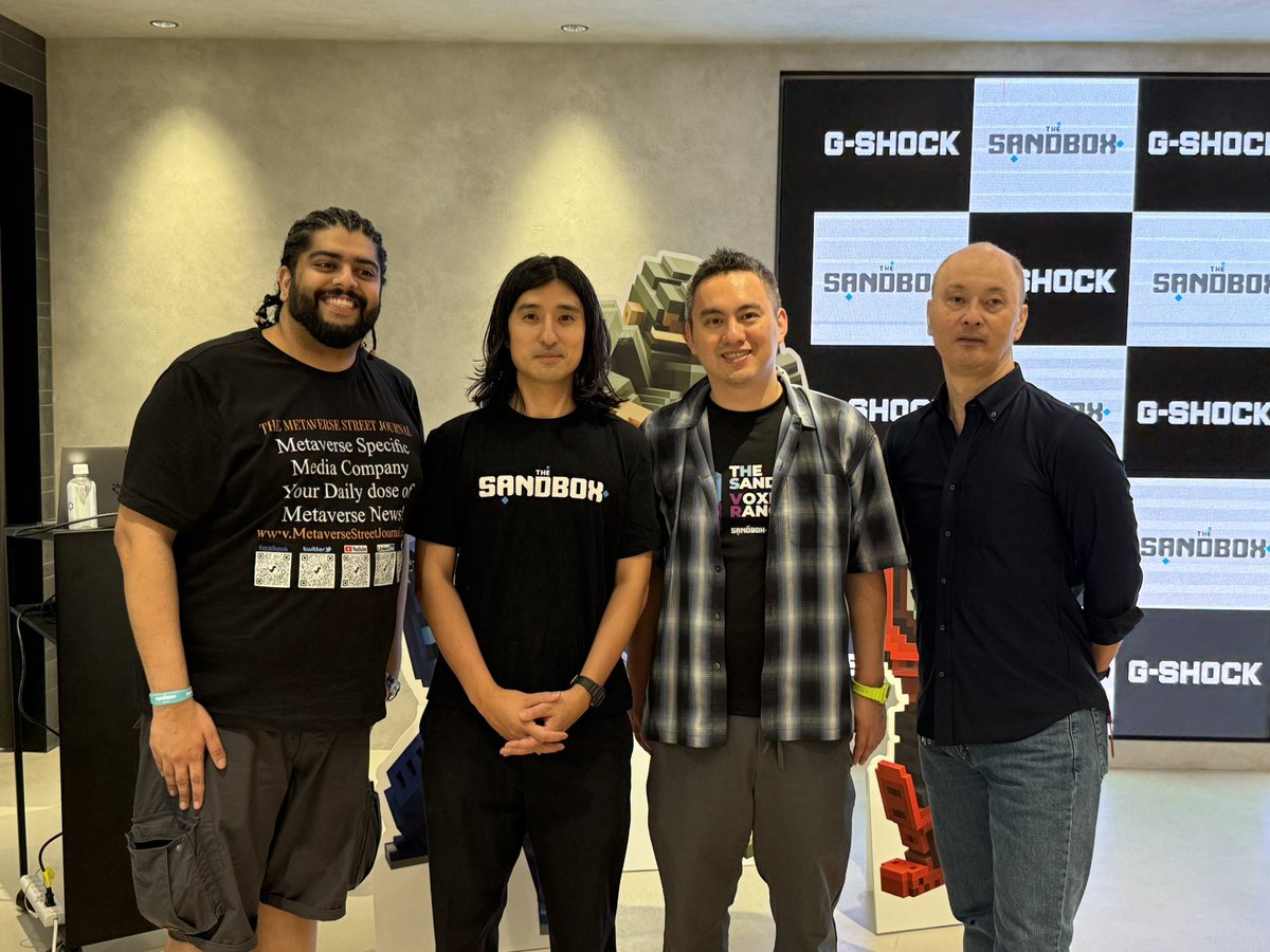 With the <a href="/TheSandboxJP/">【公式】The Sandbox (ザ・サンドボックス)</a> Team! 🇯🇵🎌