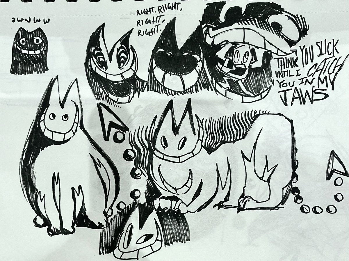 thanks for all the love on the friendpins animation…. here r some scribbles from today #deltarune