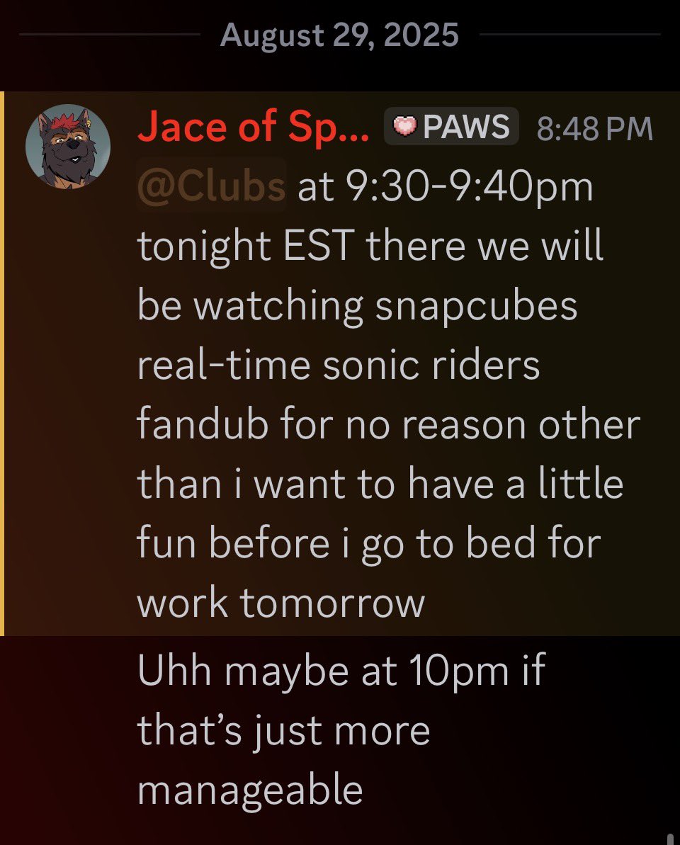 Some spur of the moment feelings has lead me to this announcement! So if you’re interested here’s the link to the server! discord.gg/xBkJCkyT