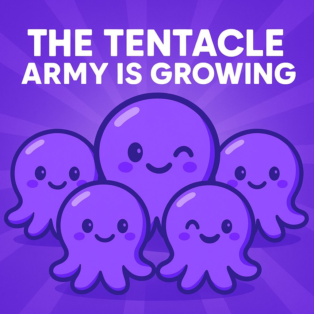 The Tentacle Army is growing stronger every day 🐙💜

➡️ More holders
➡️ More grinders
➡️ More memes
➡️ More energy
$EVINK isn’t just a token, it’s a movement.