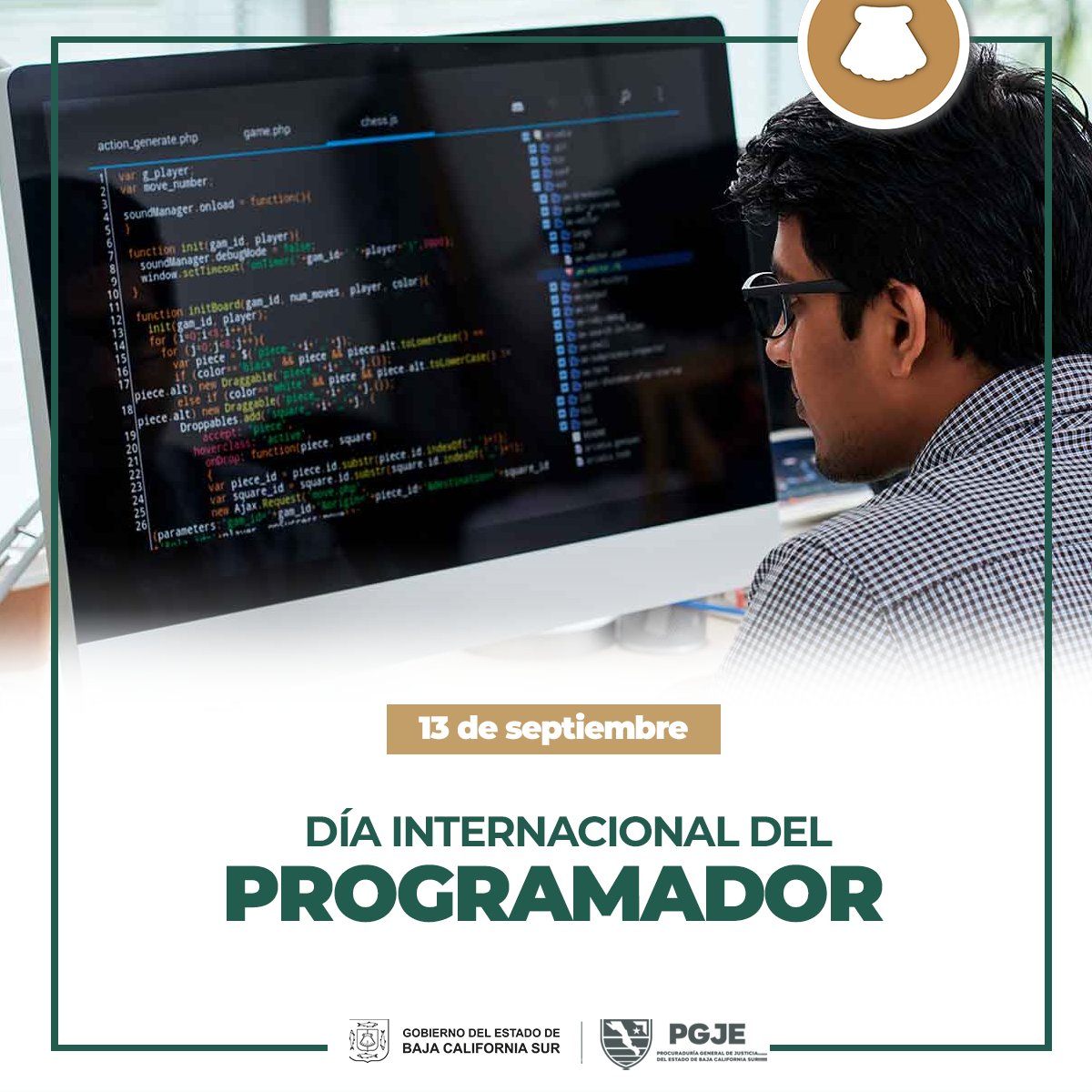 PGJEBCS's tweet image. En el Día Internacional del #Programador reconocemos el trabajo de quienes, con creatividad e innovación, hacen posible el desarrollo de soluciones tecnológicas que facilitan nuestra vida diaria. 💻