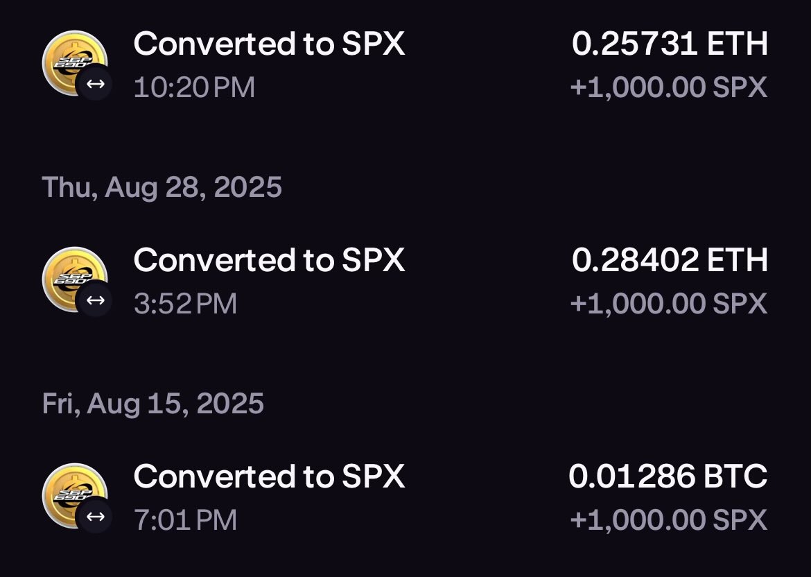 Just received from a friend who I’ve onboarded and is actively DCAing #spx6900 

Persist forever aeons