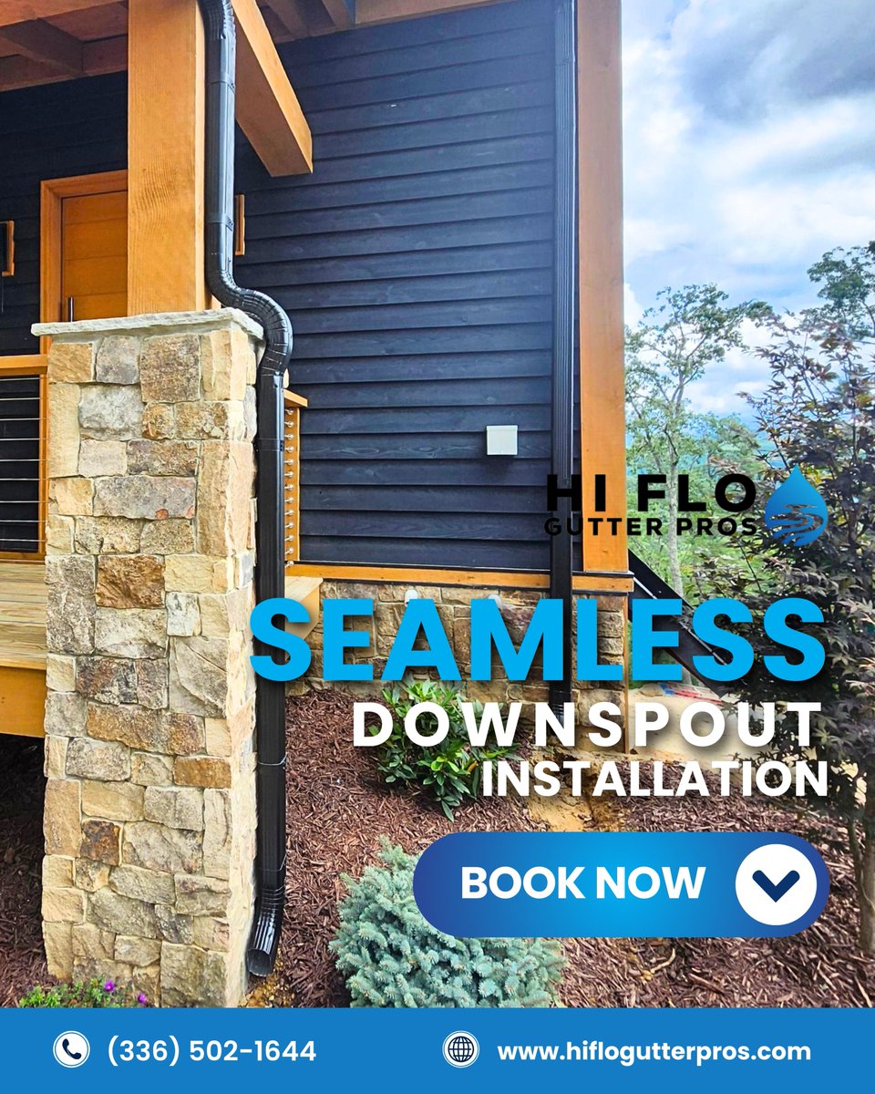 HiFloGutterPros's tweet image. Protect your home. Boost your curb appeal. One seamless downspout at a time!🏠

Schedule your gutter inspection today!
📍 1000 River St Suite 202 Wilkesboro, NC 28697
📞 Contact us: (336) 502-1644
🌐 Book online: hiflogutterpros.com

�#GutterProtection #HomeMaintenance