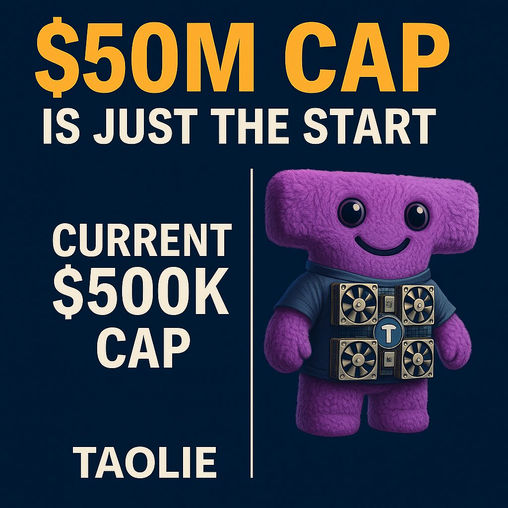 Inv3stInPassive's tweet image. 1/
Let’s talk about why $TAOLIE could 100× from here 👀
Current market cap? ~$500k.
Bullish 12-month target? $50M+.

Here’s why that number isn’t crazy… 🧵