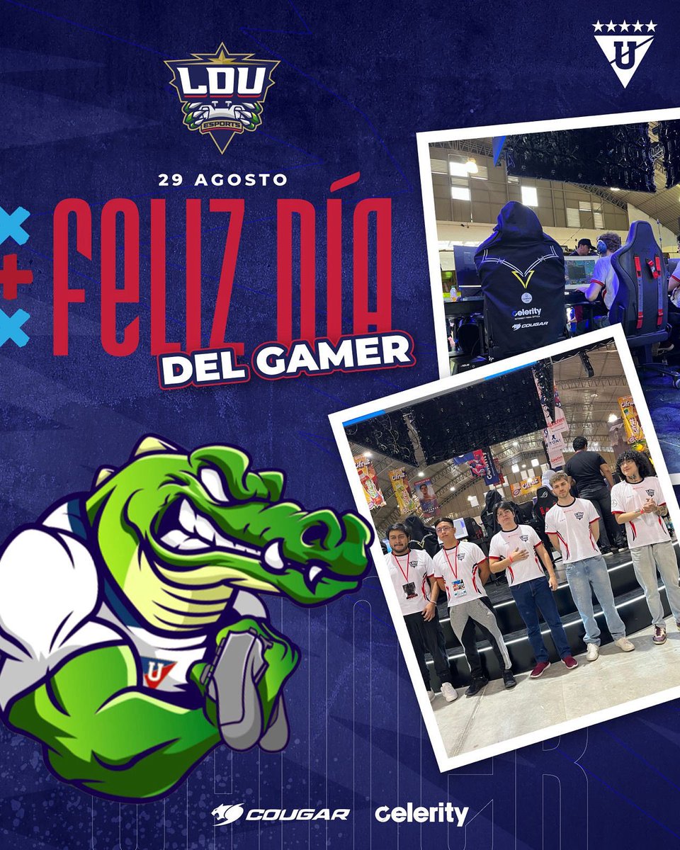 ⚡ El juego no se detiene.
Hoy celebramos a todos los que viven para competir, mejorar y ganar.
¡Feliz Día del Gamer!
🔥 ¿Estás listo para la próxima batalla?

#LDUesports #CougarGamingLatam #CelerityEC #DiaDelGamer