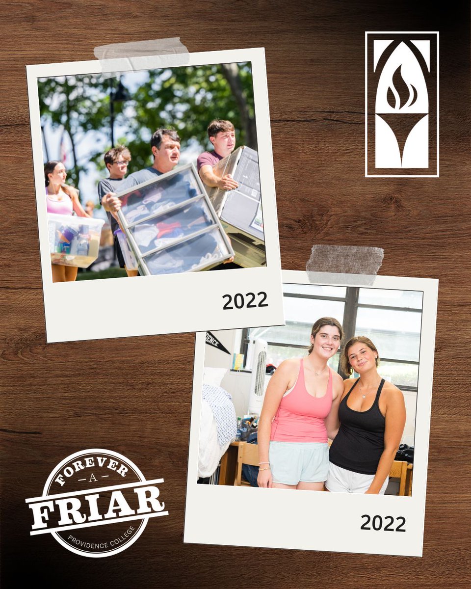 Move-In Day through the decades! 🖤🤍 As #PC2029 starts their Providence College journey this week, we're reminiscing about our first days on campus. 🏠

Classes ending in 1 and 6 — it's your Reunion year! Recognize any of these Move-In Day memories? #ForeverAFriar