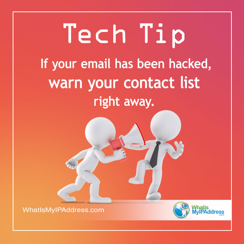 wimia's tweet image. Hackers may use your email to send malware, phishing, and other malicious emails to your contacts. Warn them!

#techtip #onlinesafety