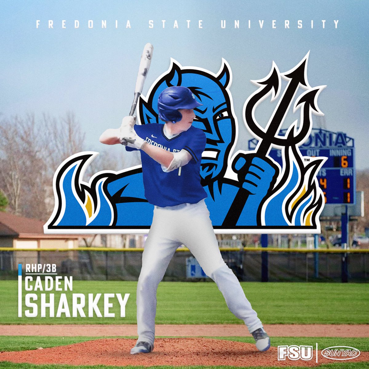 I’m excited to announce I will be continuing my academic and athletic career at Fredonia State University. Thank you to Coach Hann for this amazing opportunity and to my Mom and Dad for always helping me and supporting me.  Thank you to my coaches and teammates. Go Blue Devils!