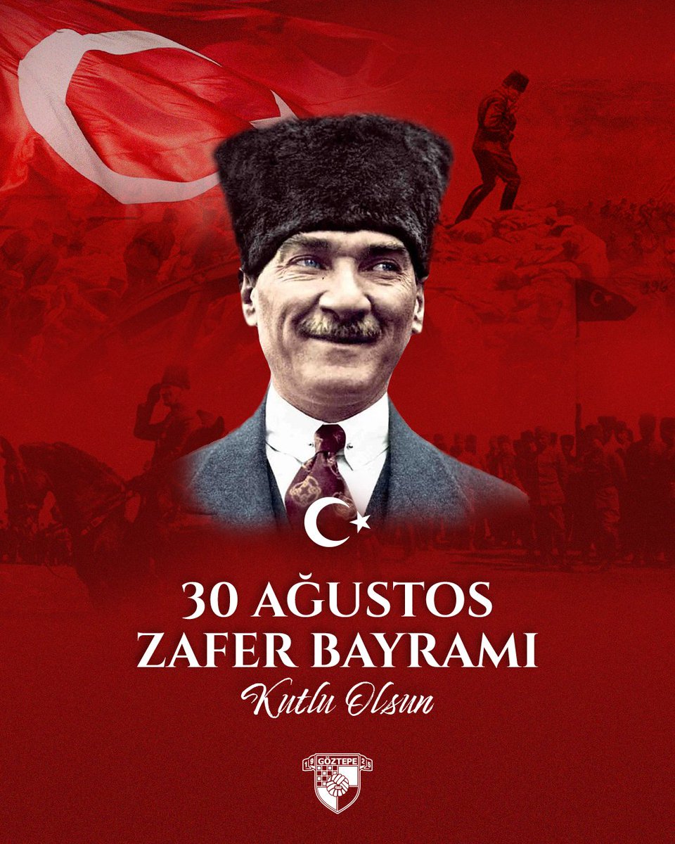 30 Ağustos Zafer Bayramımız kutlu olsun🇹🇷🇹🇷🇹🇷

Bir ulusun kaderini değiştiren, ülkemizin özgürlüğünden asla vazgeçemeyeceğini dünyaya kanıtlayan Ulu Önderimiz Gazi Mustafa Kemal Atatürk ve silah arkadaşlarını büyük zaferin 103. yıl dönümünde minnet ve saygıyla anıyoruz.

#Göztepe