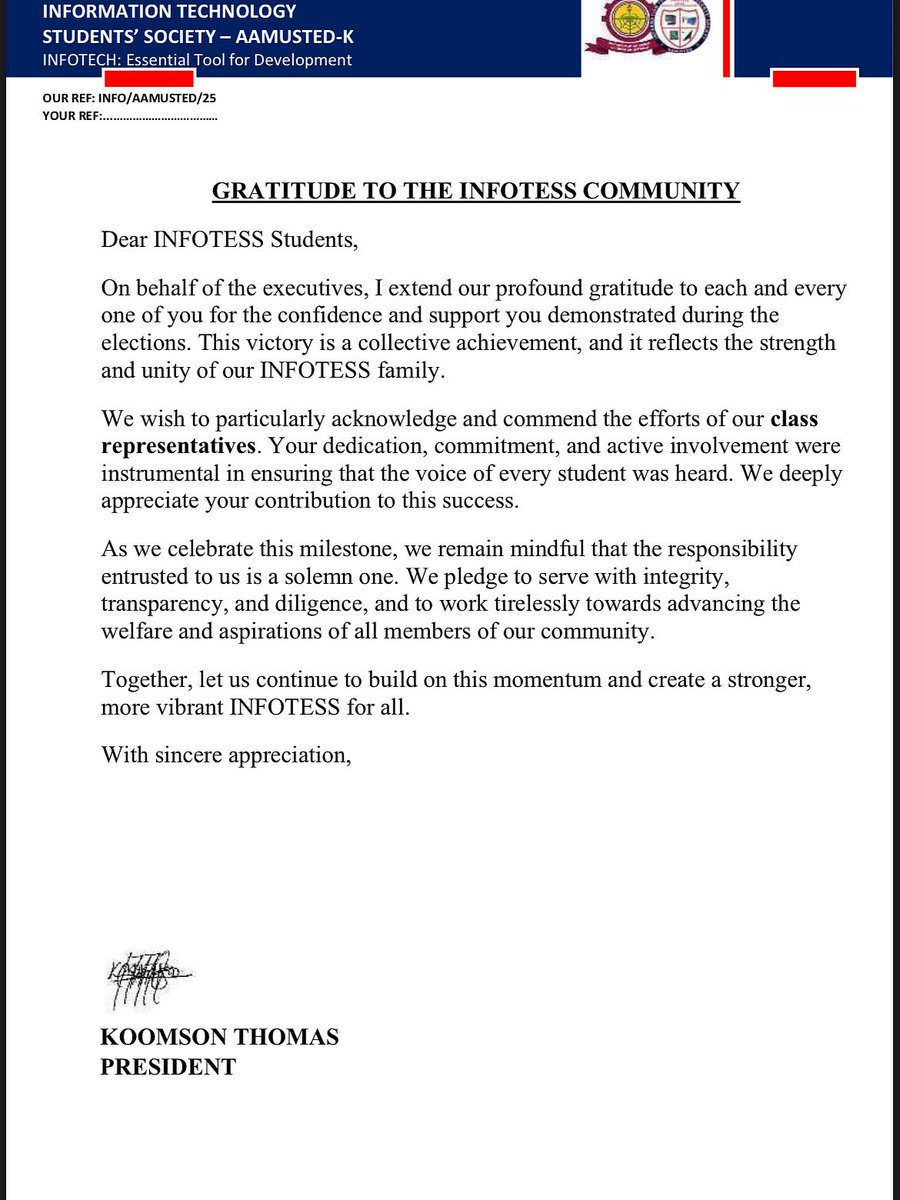 INFOTESS AAMUSTED tweet media