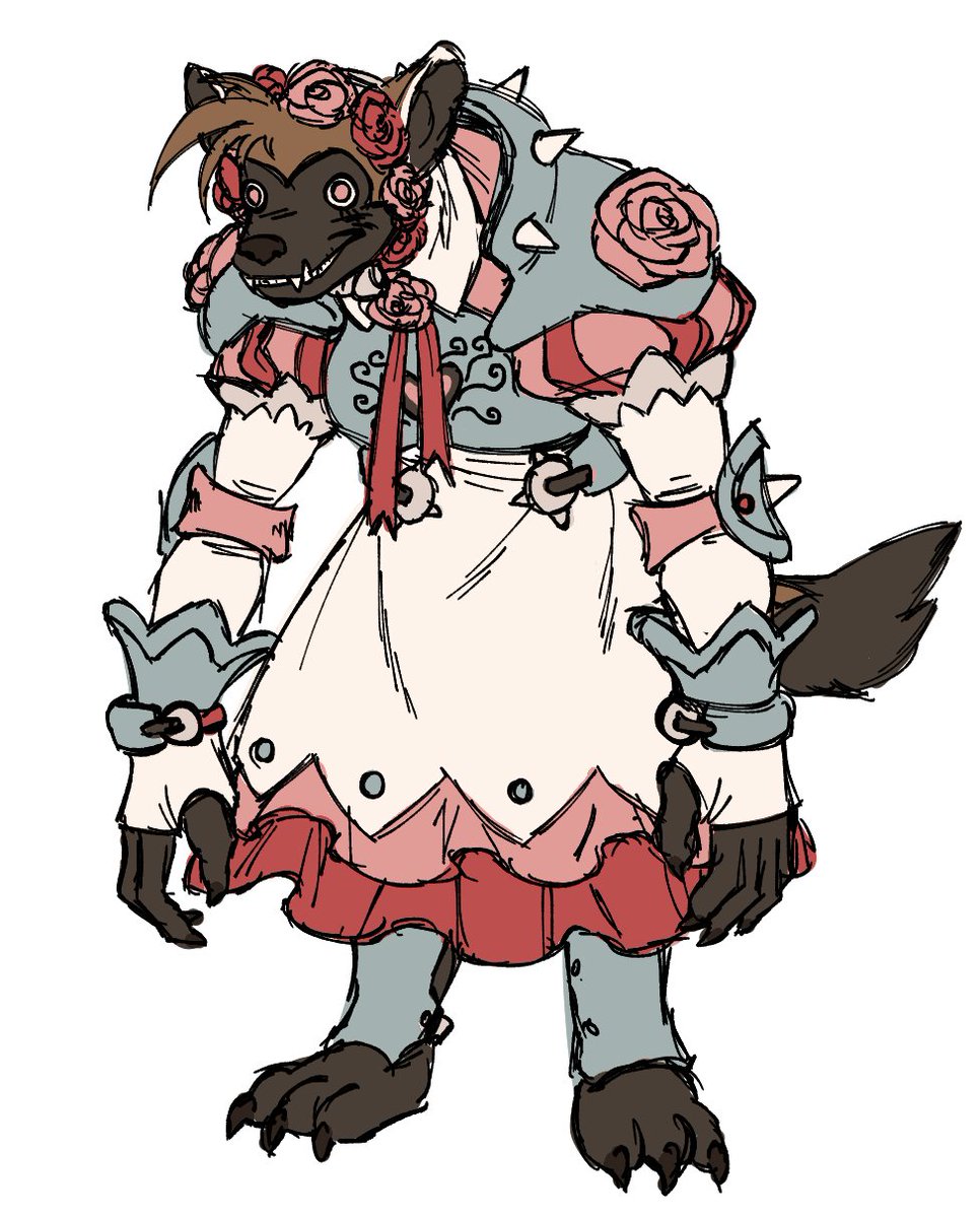 abloomsdayy's tweet photo. gnoll cleric of sune and goblin dreams druid https://t.co/NzWuiYklPP