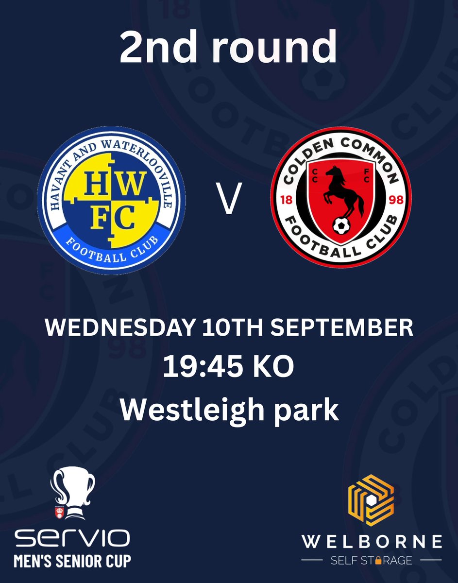 Colden Common FC (@coldencommonfc) on Twitter photo Our fixture against <a href="/HWFCOfficial/">Havant & Waterlooville FC</a> has now been scheduled for WEDNESDAY 10th SEPTEMBER. Our fixture against <a href="/HWFCOfficial/">Havant & Waterlooville FC</a> has now been scheduled for WEDNESDAY 10th SEPTEMBER.